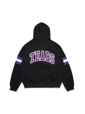 DT Stripe Zip Hoodie Black