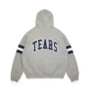 DT Stripe Zip Hoodie Grey