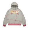 DT Virginia Overlock Stitch Hoodie Grey