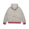 DT Virginia Overlock Stitch Hoodie Grey
