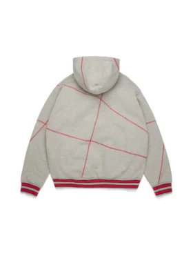 DT Virginia Overlock Stitch Hoodie Grey