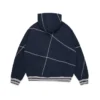 DT Virginia Overlock Stitch Hoodie Navy