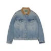 Flag Denim Jacket Light Wash