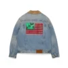 Flag Denim Jacket Light Wash