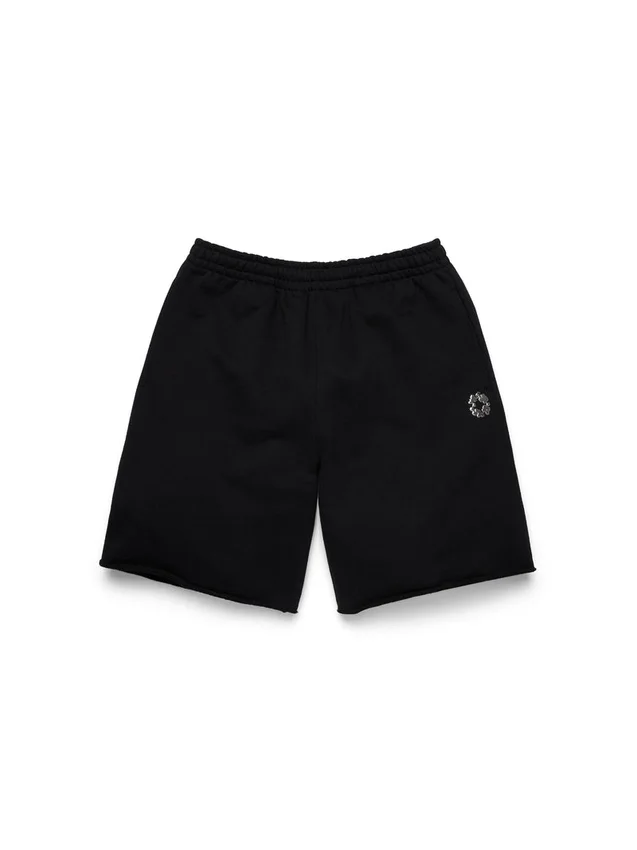 Gel Wreath Sweatshort Black