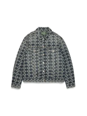 Jacquard Wreath Denim Jacket