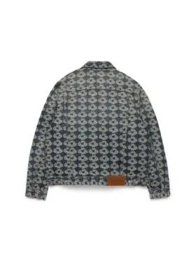 Jacquard Wreath Denim Jacket