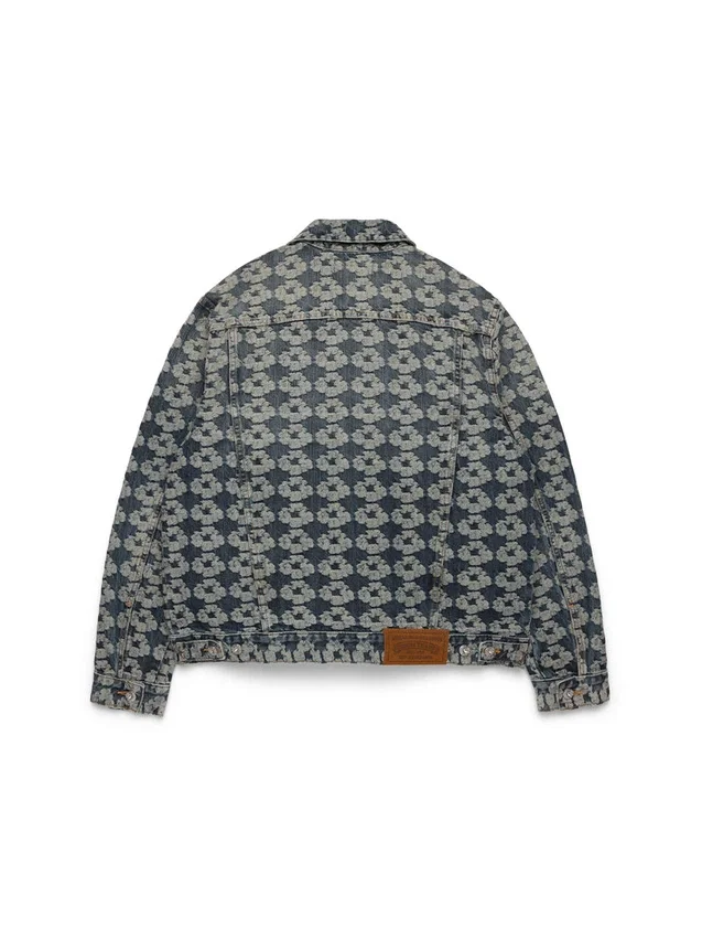 Jacquard Wreath Denim Jacket