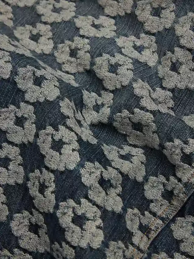 Jacquard Wreath Denim Jacket