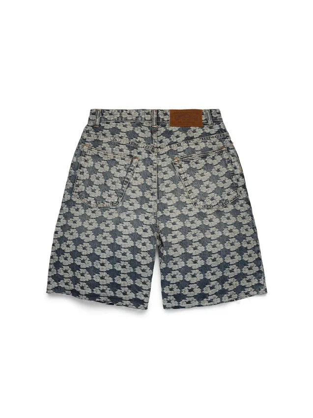 Jacquard Wreath Denim Short