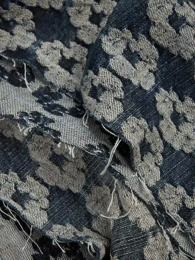 Jacquard Wreath Denim Short