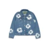 Kids Cotton Wreath Denim Jacket Light Indigo