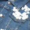 Kids Cotton Wreath Denim Jacket Light Indigo
