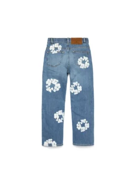 Kids Cotton Wreath Denim Pant Light Indigo