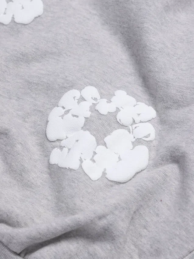 Kids Cotton Wreath Sweatpants Grey