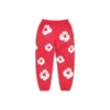Kids Cotton Wreath Sweatpants Red