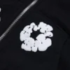 Kids Cotton Wreath Zip Hoodie Black