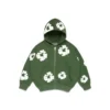 Kids Cotton Wreath Zip Hoodie Green