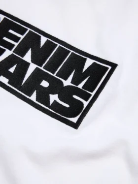 Larmes de Denim Tee White