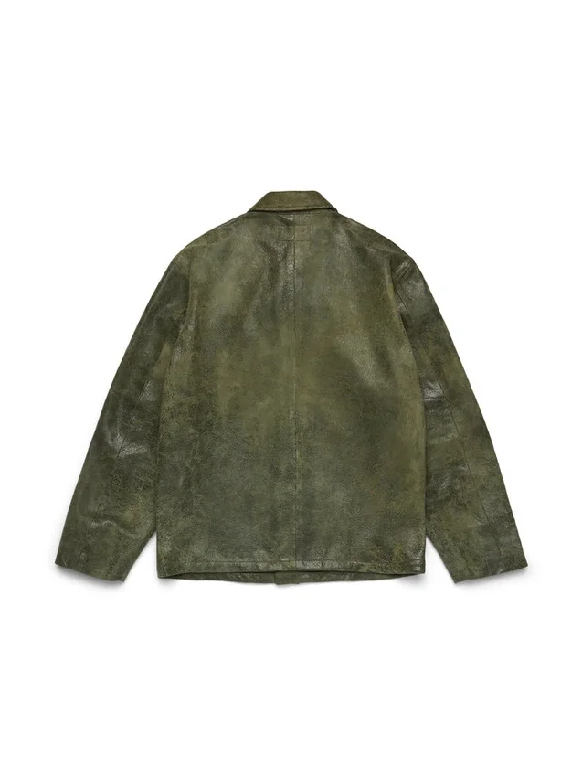 Leather Jungle Shirt Army Green