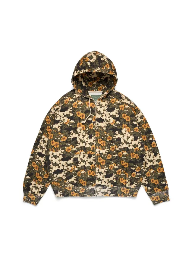 Libertas Floral Print Zip Hoodie