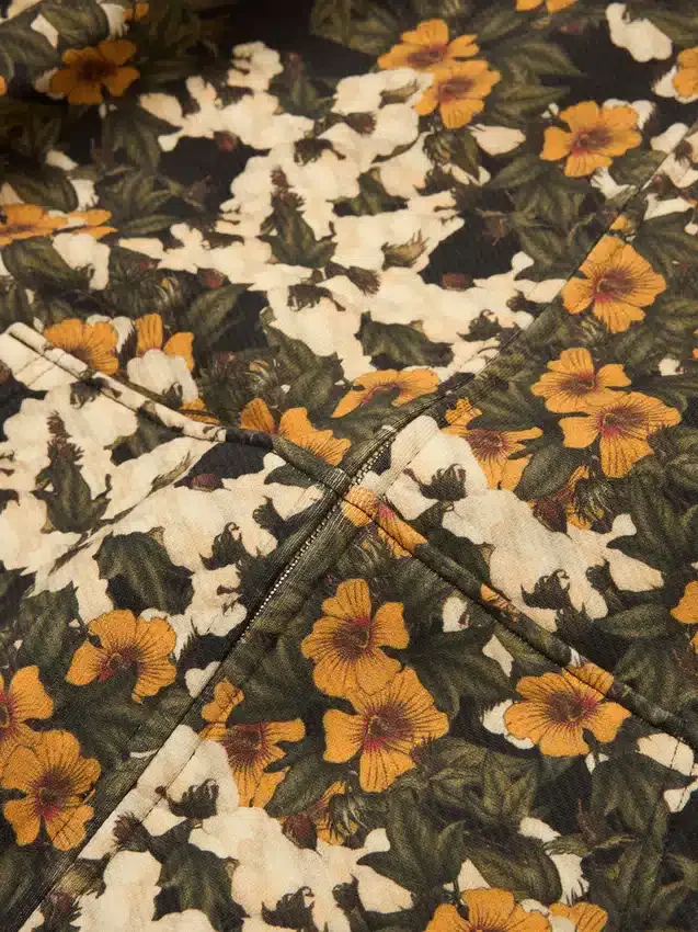 Libertas Floral Print Zip Hoodie