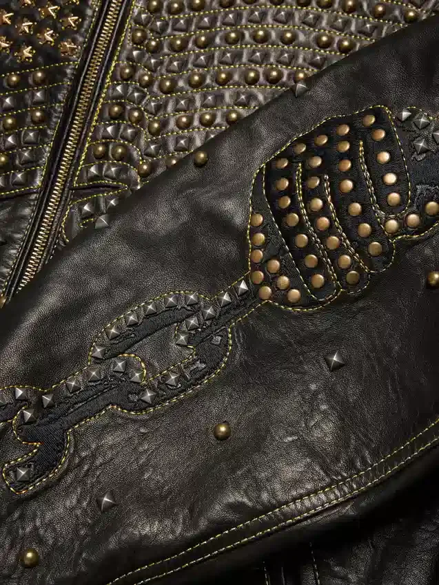 Libertas Studded Leather Jacket