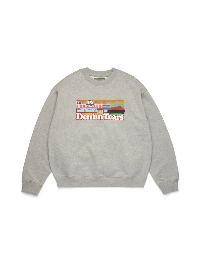 Liberty Rock Skyline Crewneck Grey