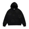 Mono Cotton Wreath Hoodie Black