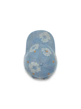 Mono Cotton Wreath Raw Denim Cap Light Wash