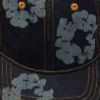 Mono Cotton Wreath Raw Denim Cap Washed Indigo