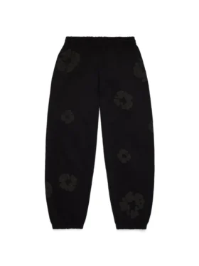 Mono Cotton Wreath Sweatpants Black