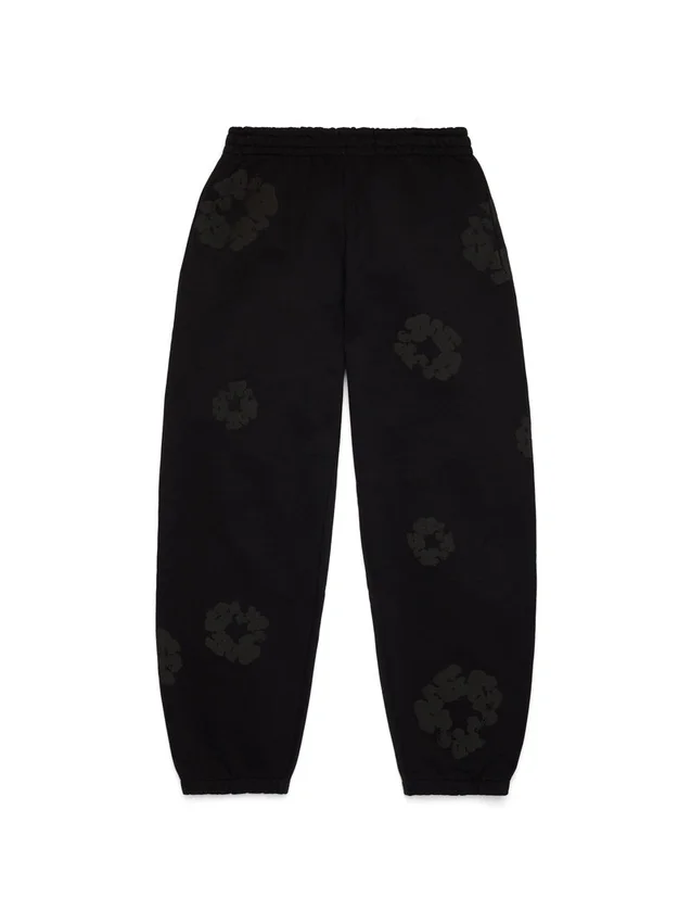 Mono Cotton Wreath Sweatpants Black