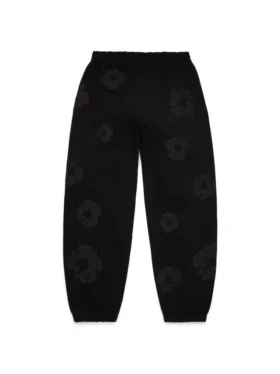 Mono Cotton Wreath Sweatpants Black