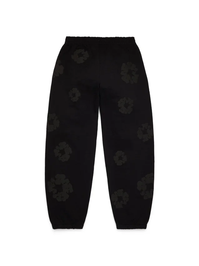 Mono Cotton Wreath Sweatpants Black
