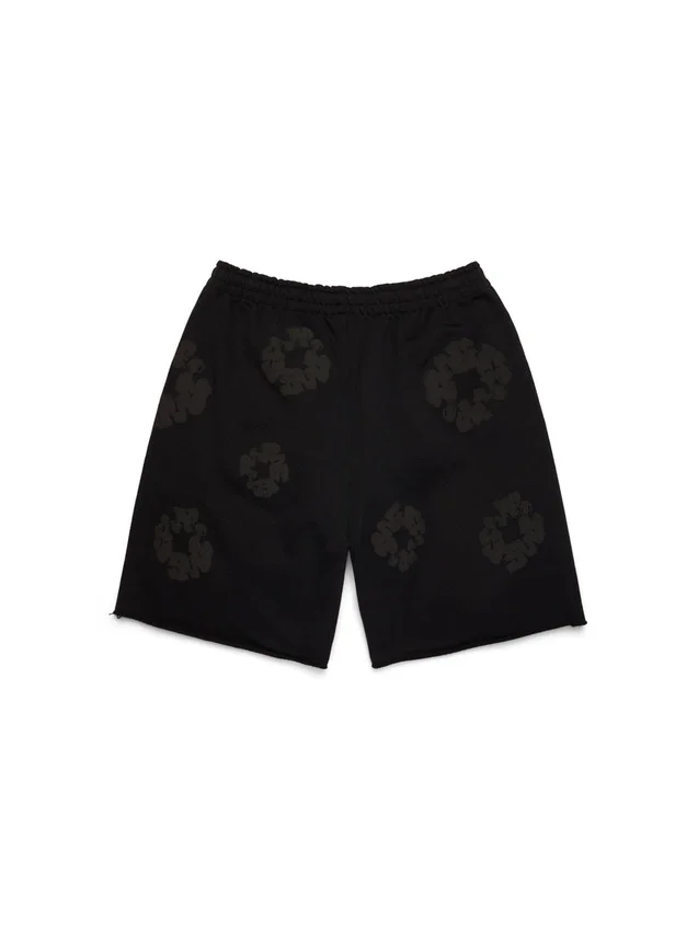 Mono Cotton Wreath Sweatshorts Black