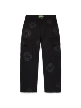 Mono Wreath Cargo Pant Black