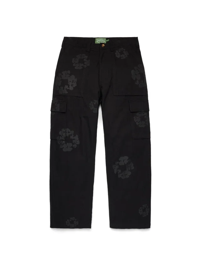 Mono Wreath Cargo Pant Black