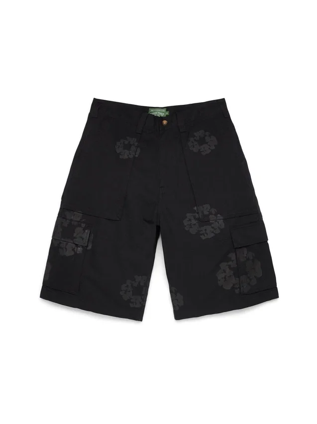 Mono Wreath Cargo Short Black