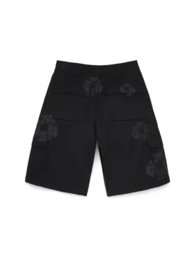 Mono Wreath Cargo Short Black