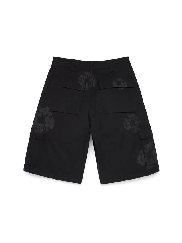 Mono Wreath Cargo Short Black