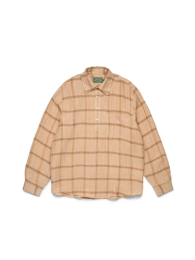 Overcheck Pullover Tan