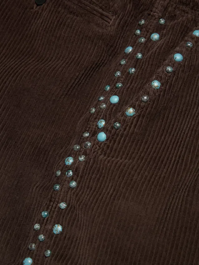 Oxidized Studs Corduroy Shorts