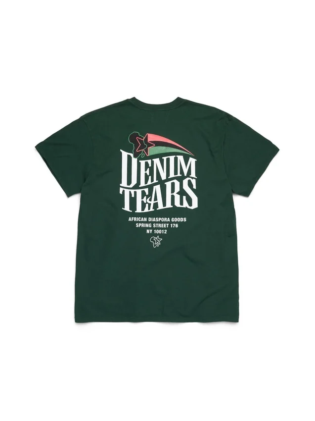 Pan-African Star Tee Green