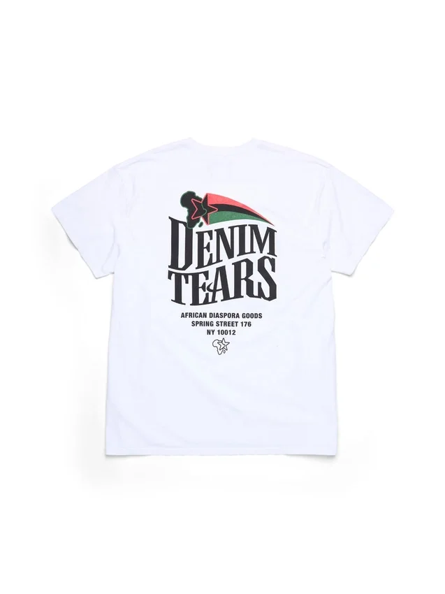 Pan-African Star Tee White