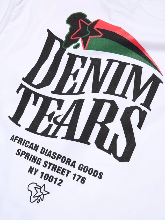 Pan-African Star Tee White