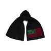 Pan-African Wreath Flag Scarf Black