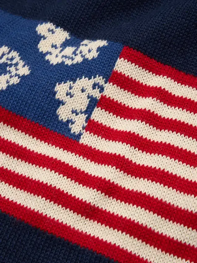 Pan-African Wreath Flag Scarf Navy