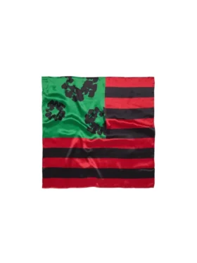 Pan African Wreath Flag Scarf Red/Black/Green