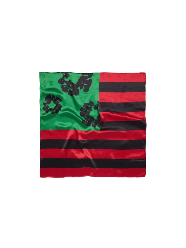 Pan African Wreath Flag Scarf Red/Black/Green